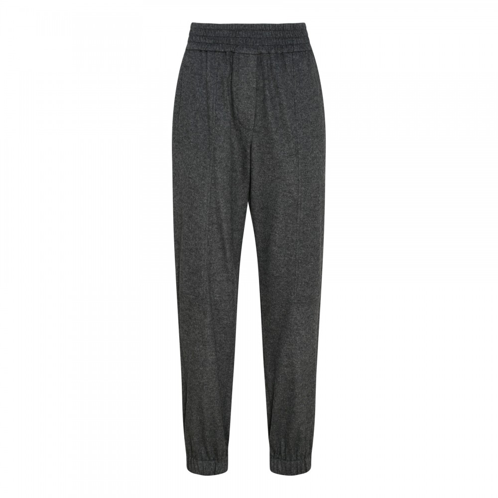 Charcoal cashmere jogger pants
