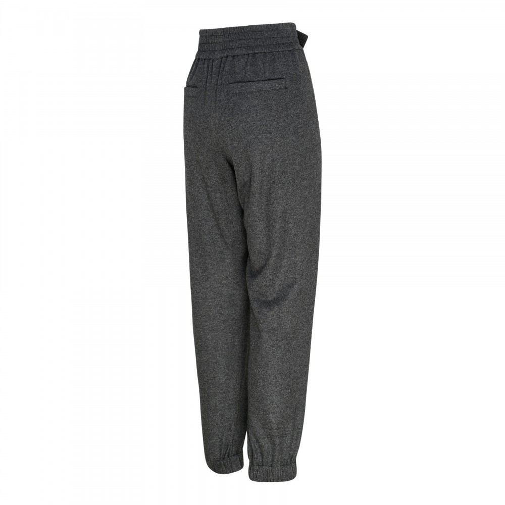 Charcoal cashmere jogger pants