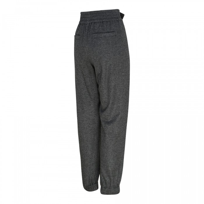 Charcoal cashmere jogger pants