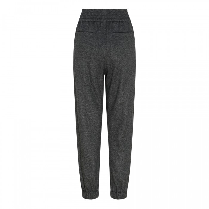 Charcoal cashmere jogger pants