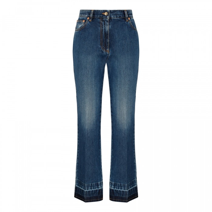 VLogo blue denim jeans