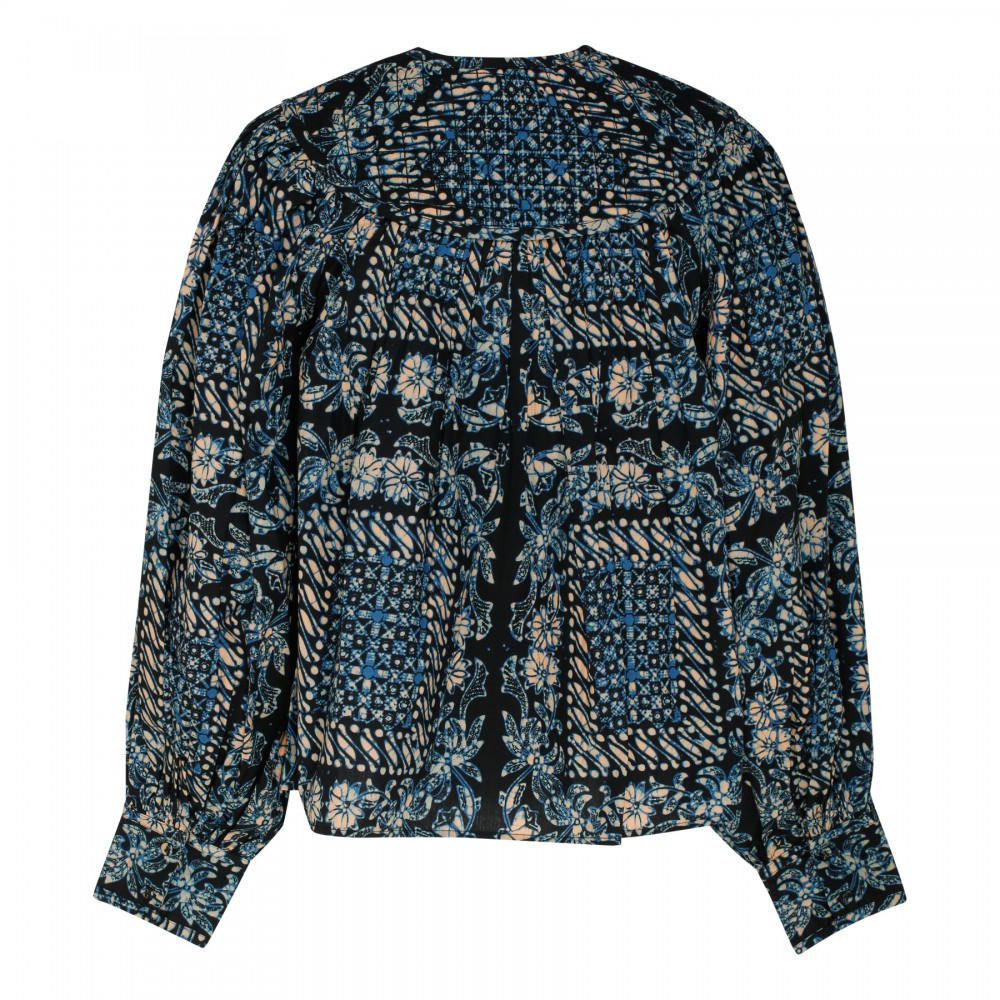 Satima printed blue blouse