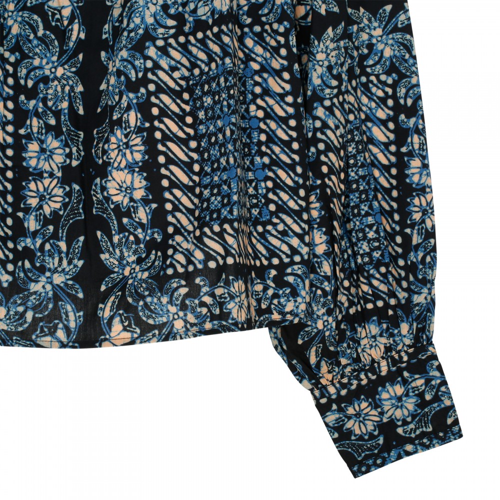 Satima printed blue blouse
