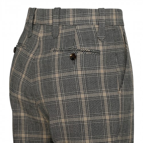 Check wool and linen blend... 2