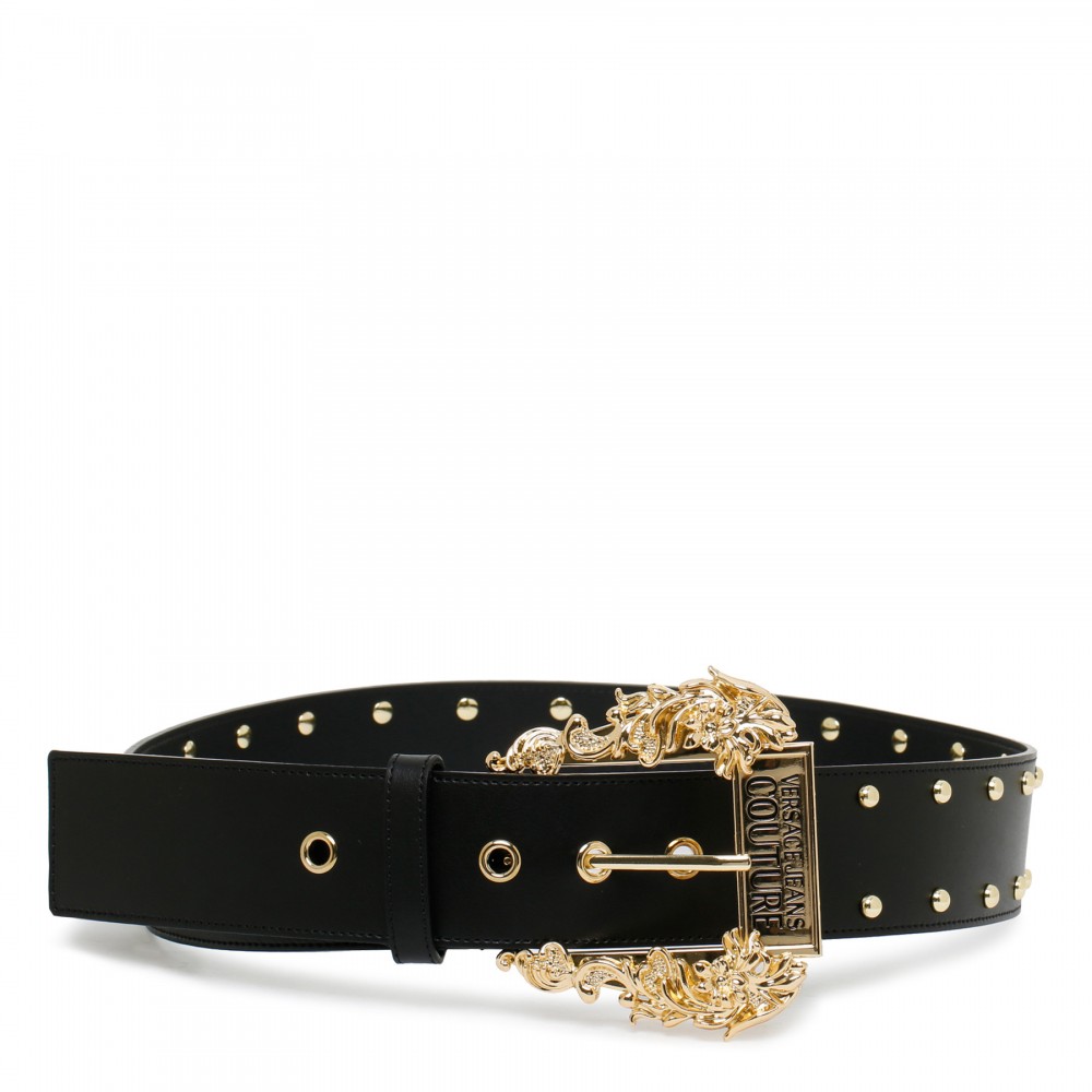 Baroque buckle leather belt