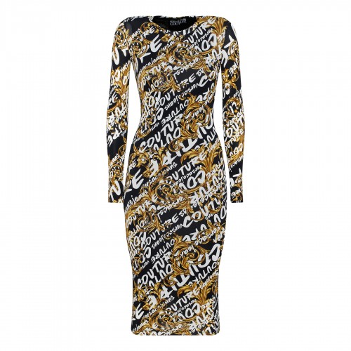 Logo stretch viscose midi...