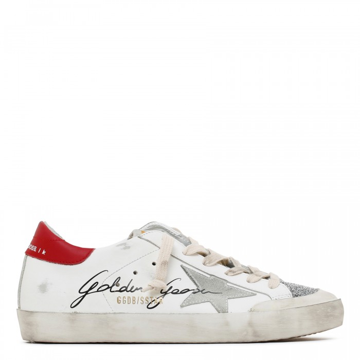 Super-Star Penstar white and red sneakers