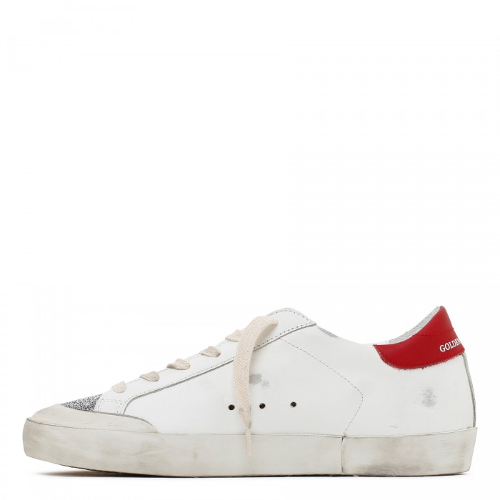 Super-Star Penstar white and red sneakers