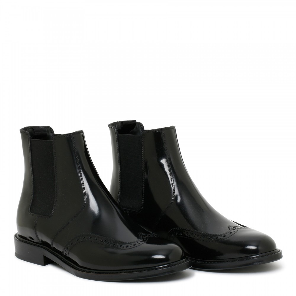 Army black Chelsea boots