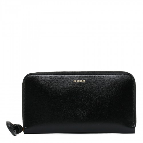 Black zip around wallet