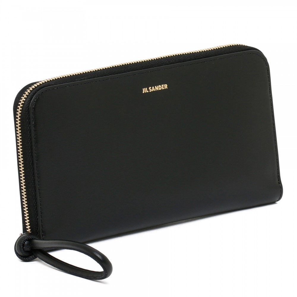 Black zip around wallet