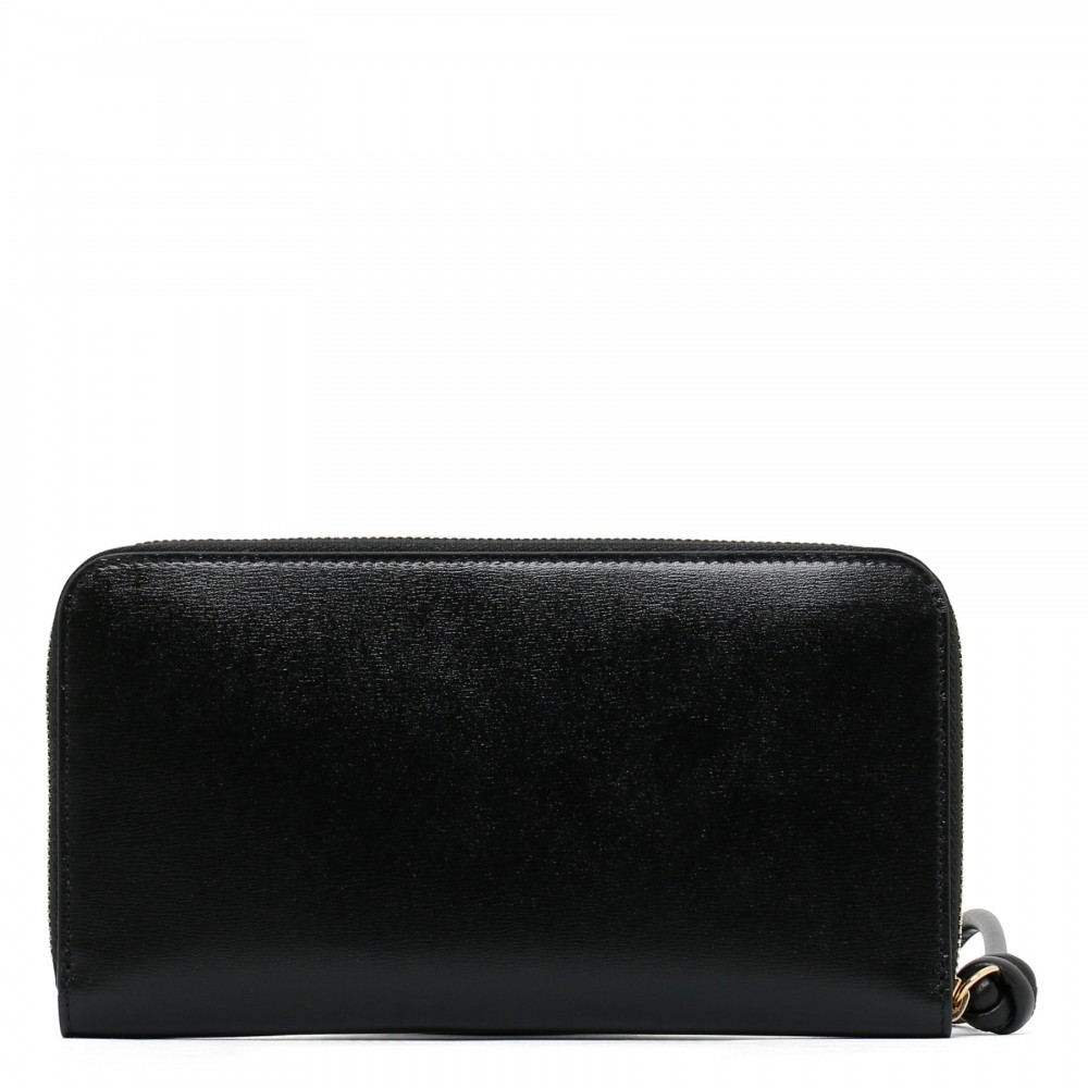 Black zip around wallet