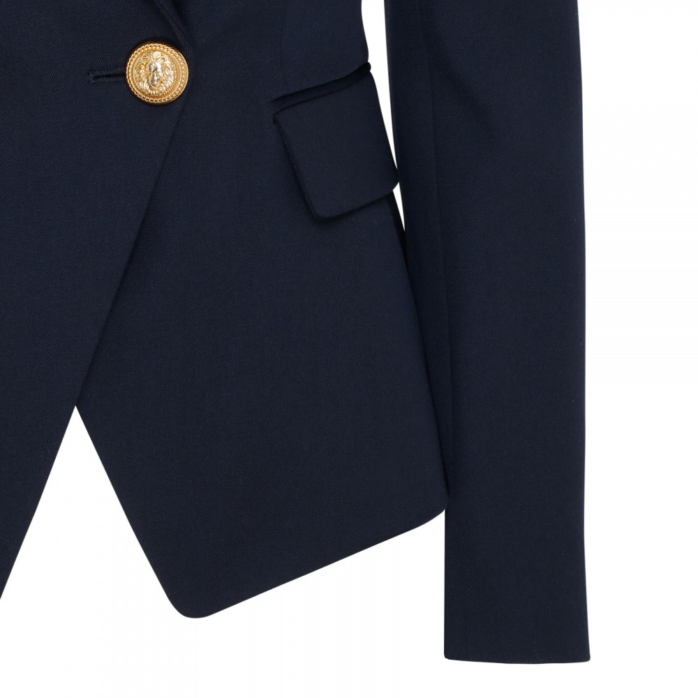 Marine blue wool jacket
