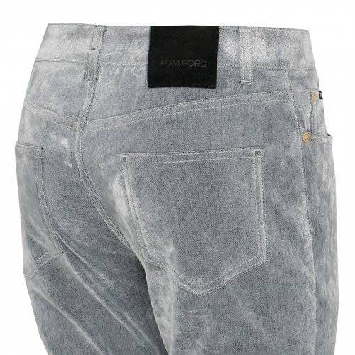 Stone washed flock denim... 2