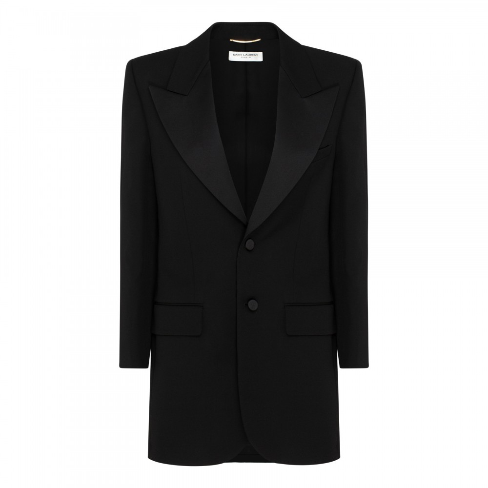 Black wool blazer