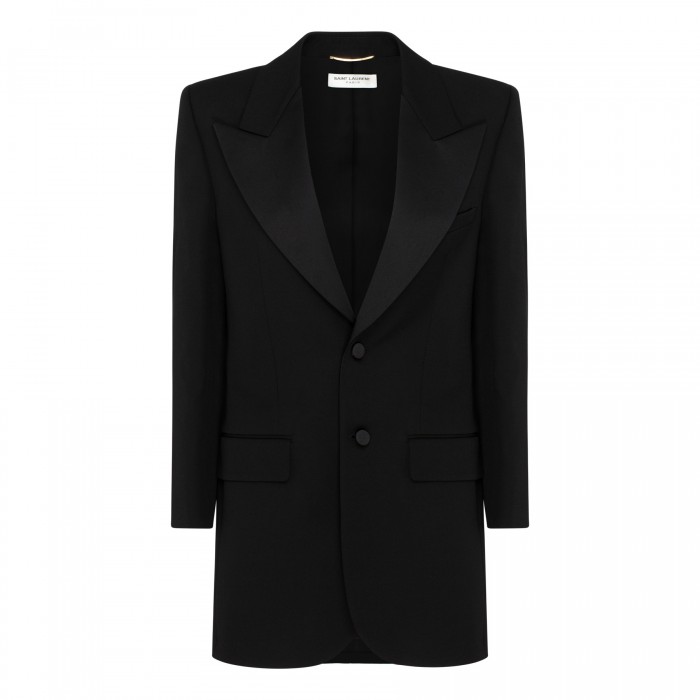 Black wool blazer