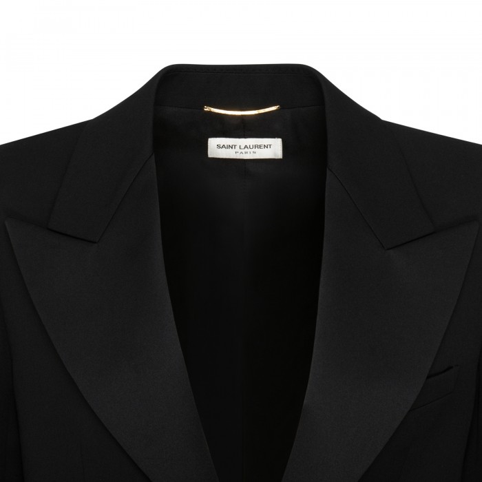 Black wool blazer
