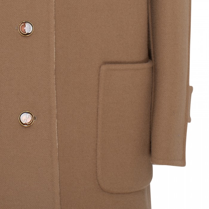 Reversible GG wool coat