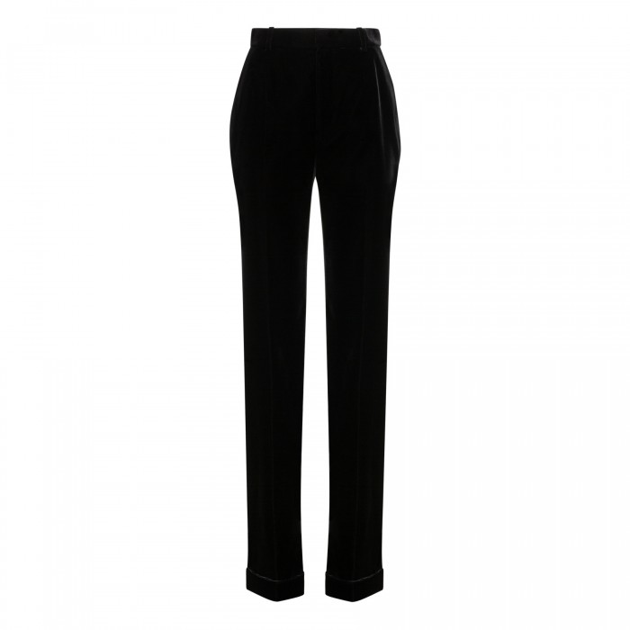 Cupro velvet pants