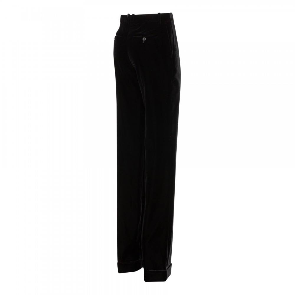 Cupro velvet pants
