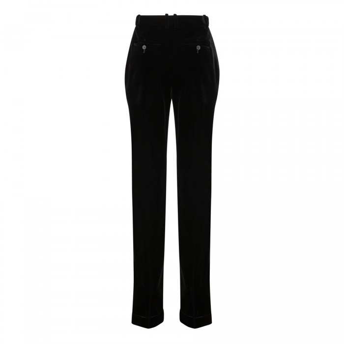 Cupro velvet pants