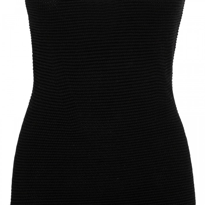 Cross back knit midi dress