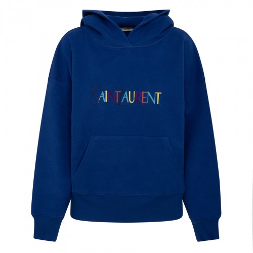 Logo blue hoodie