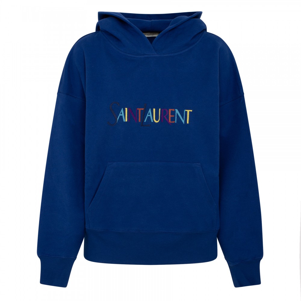 Logo blue hoodie