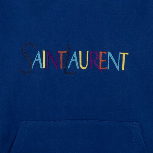 Logo blue hoodie 2