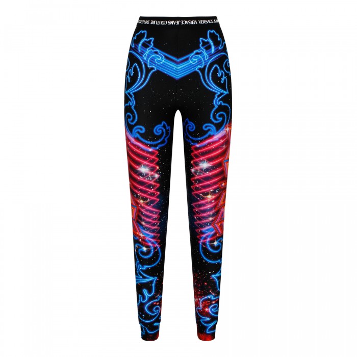 Printed leggings with logo