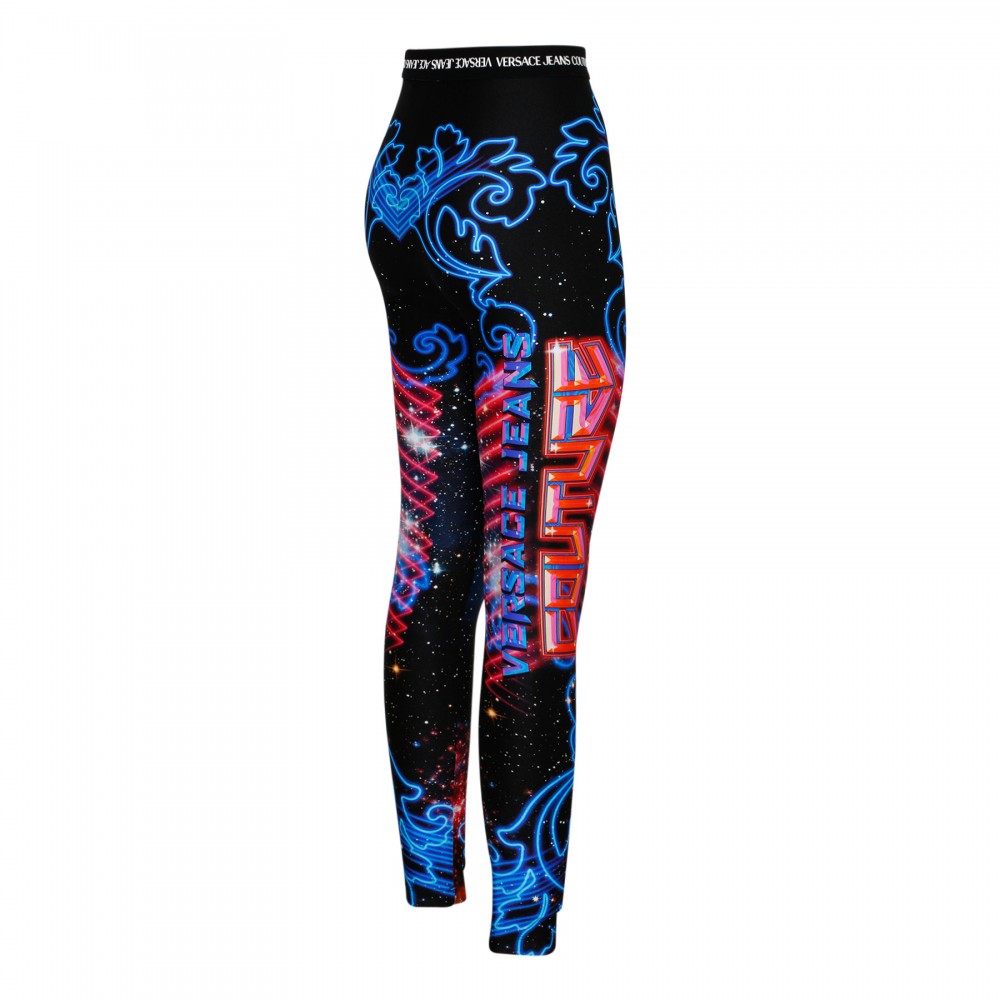 Printed leggings with logo