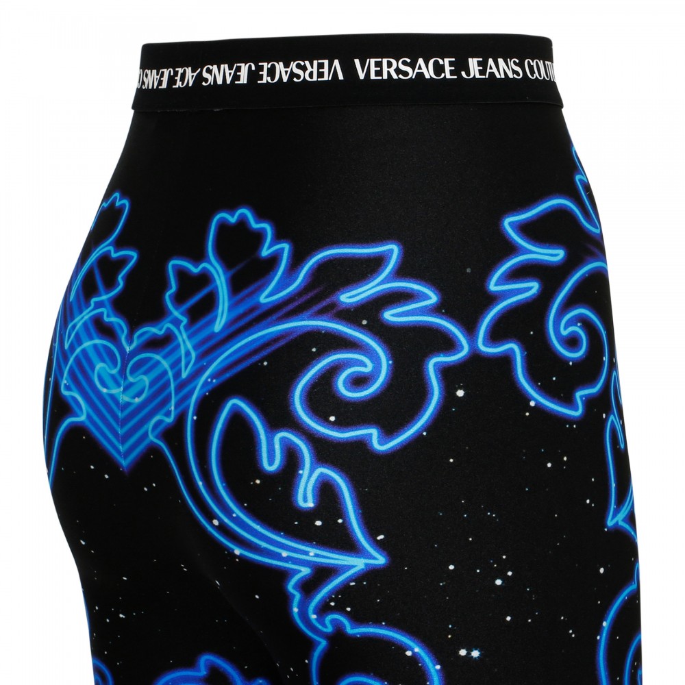 Printed leggings with logo