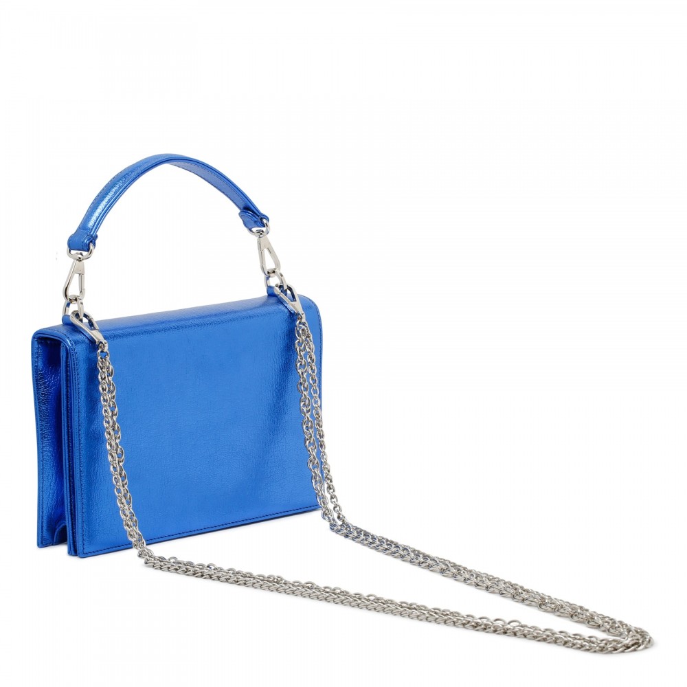 Sixty metallic cobalt blue bag