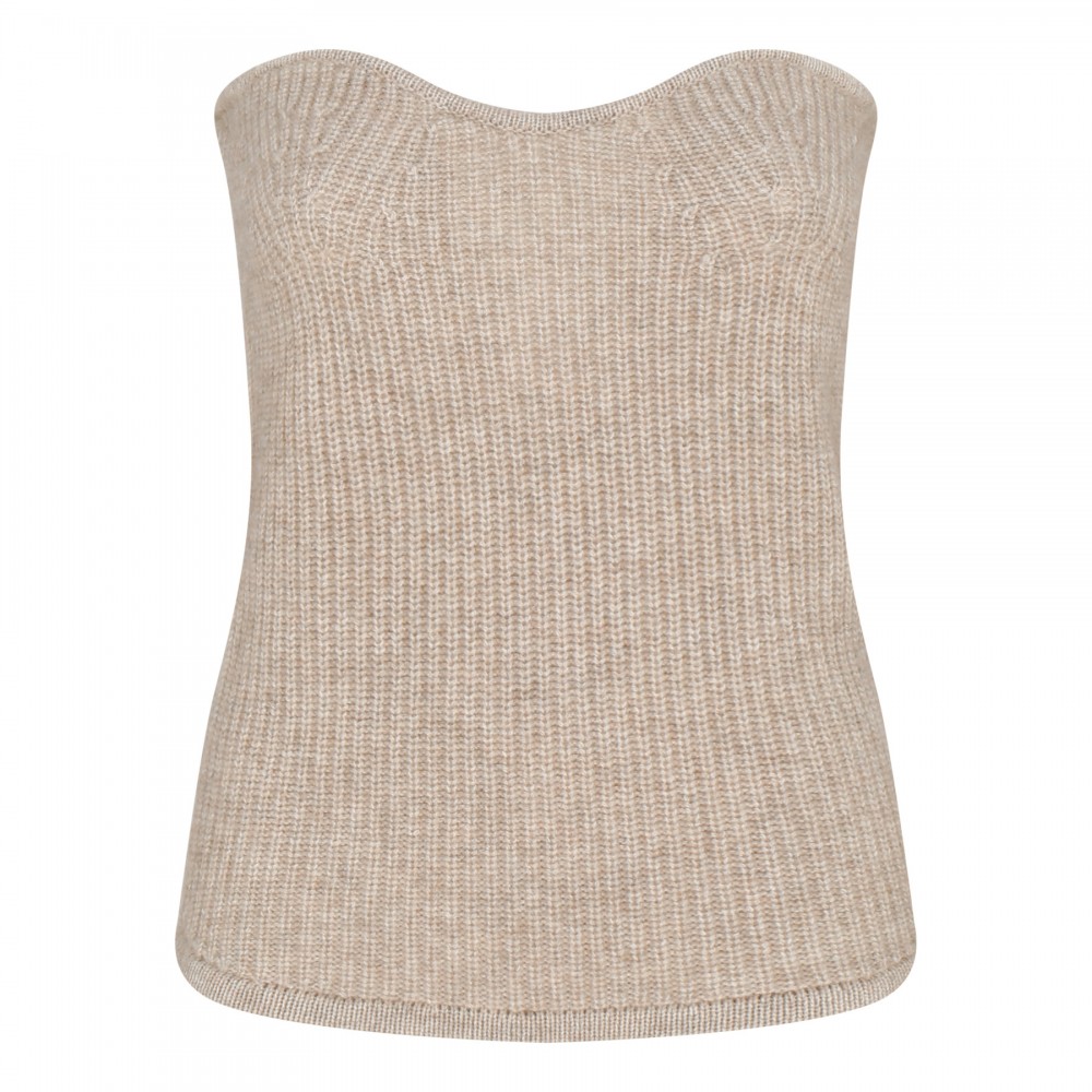 Blaze wool-blend top