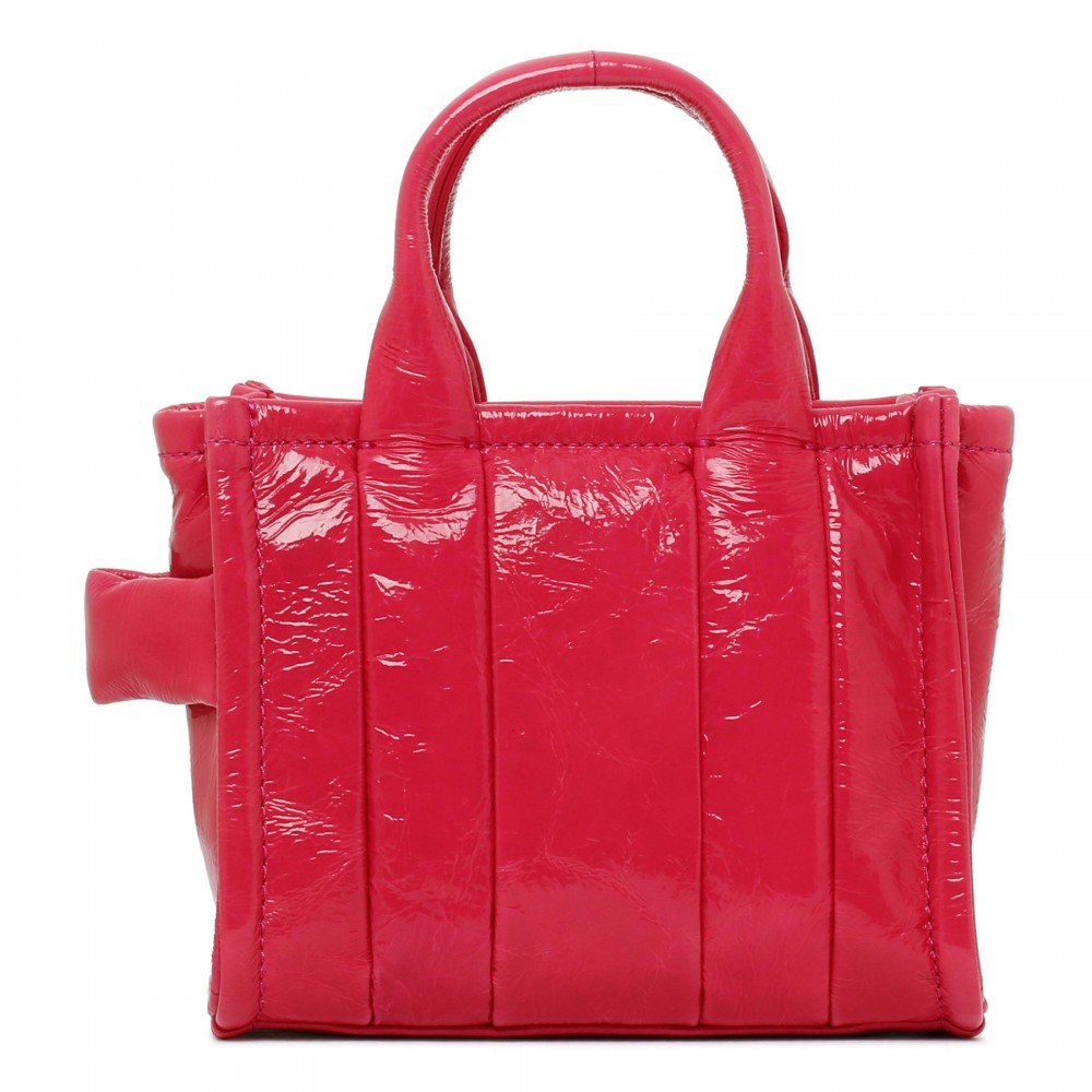 The Shiny Crinkle red micro tote