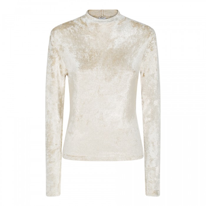 Panne crew neck sweater