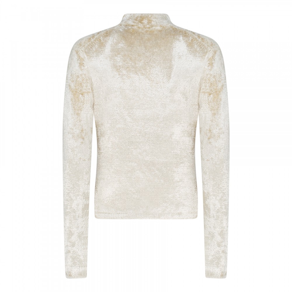 Panne crew neck sweater