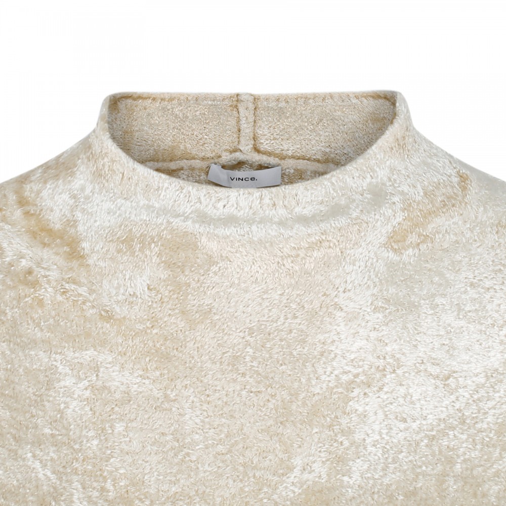 Panne crew neck sweater