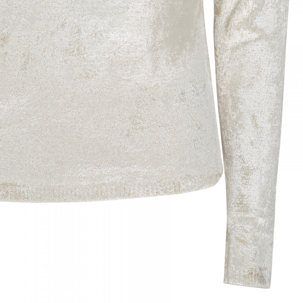 Panne crew neck sweater