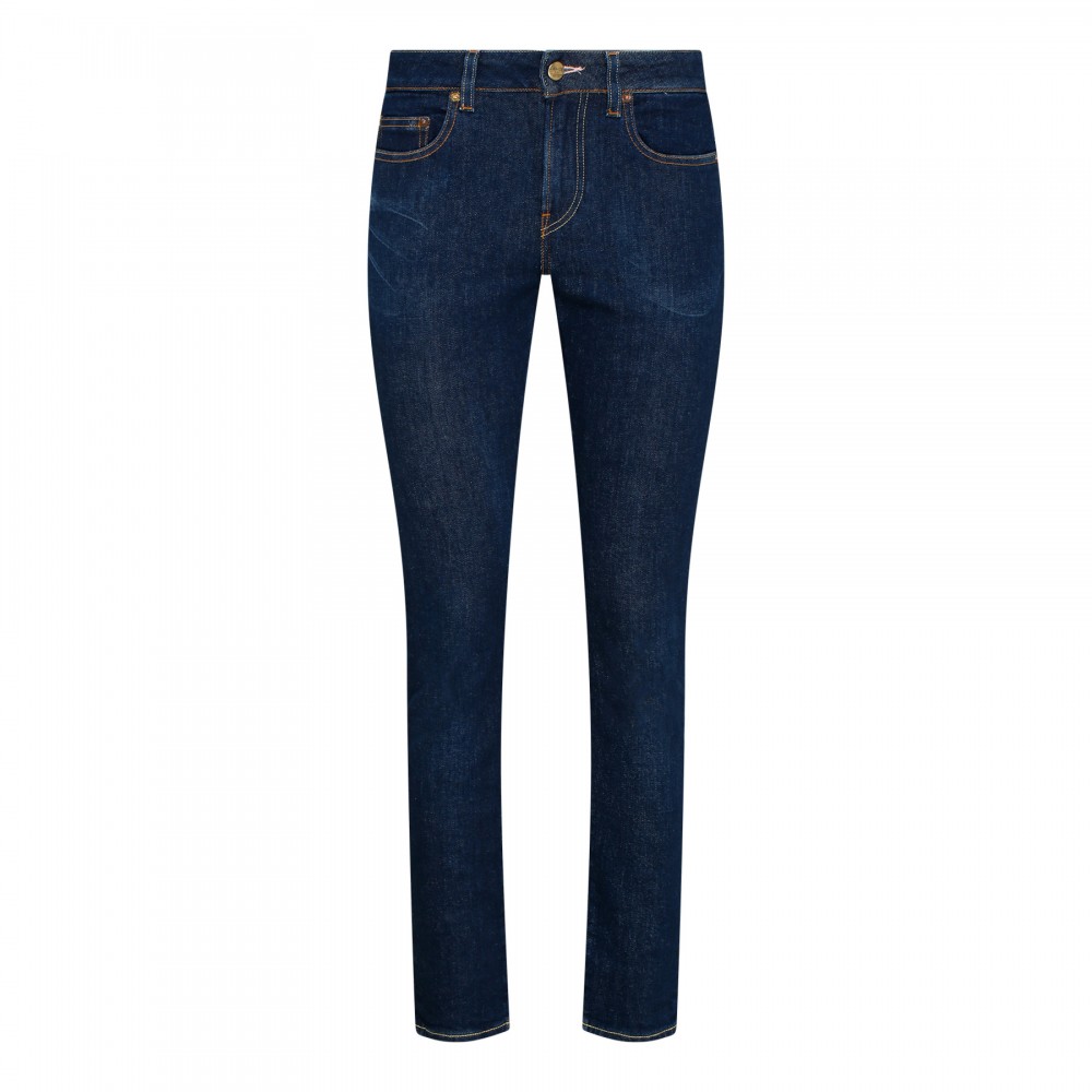 Blue skinny jeans