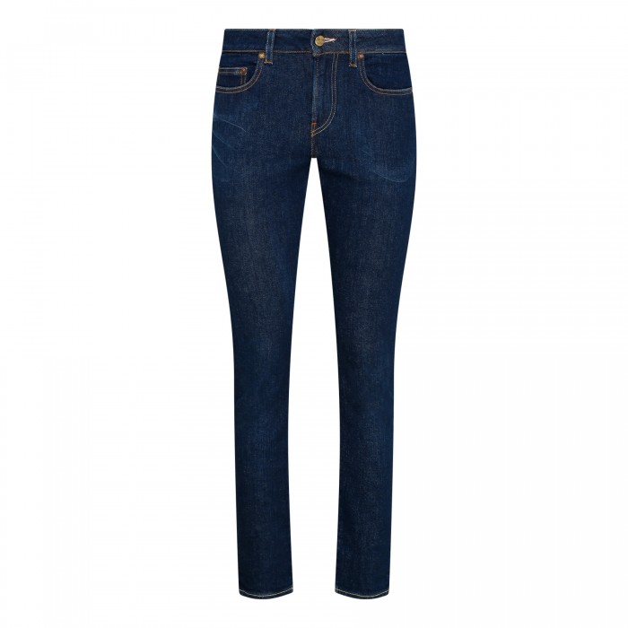Blue skinny jeans