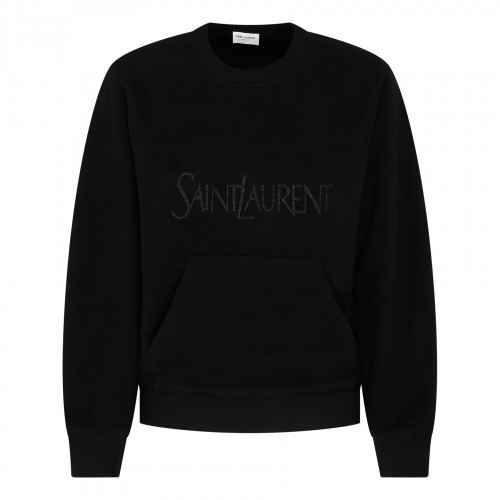 Black cotton sweatshirt