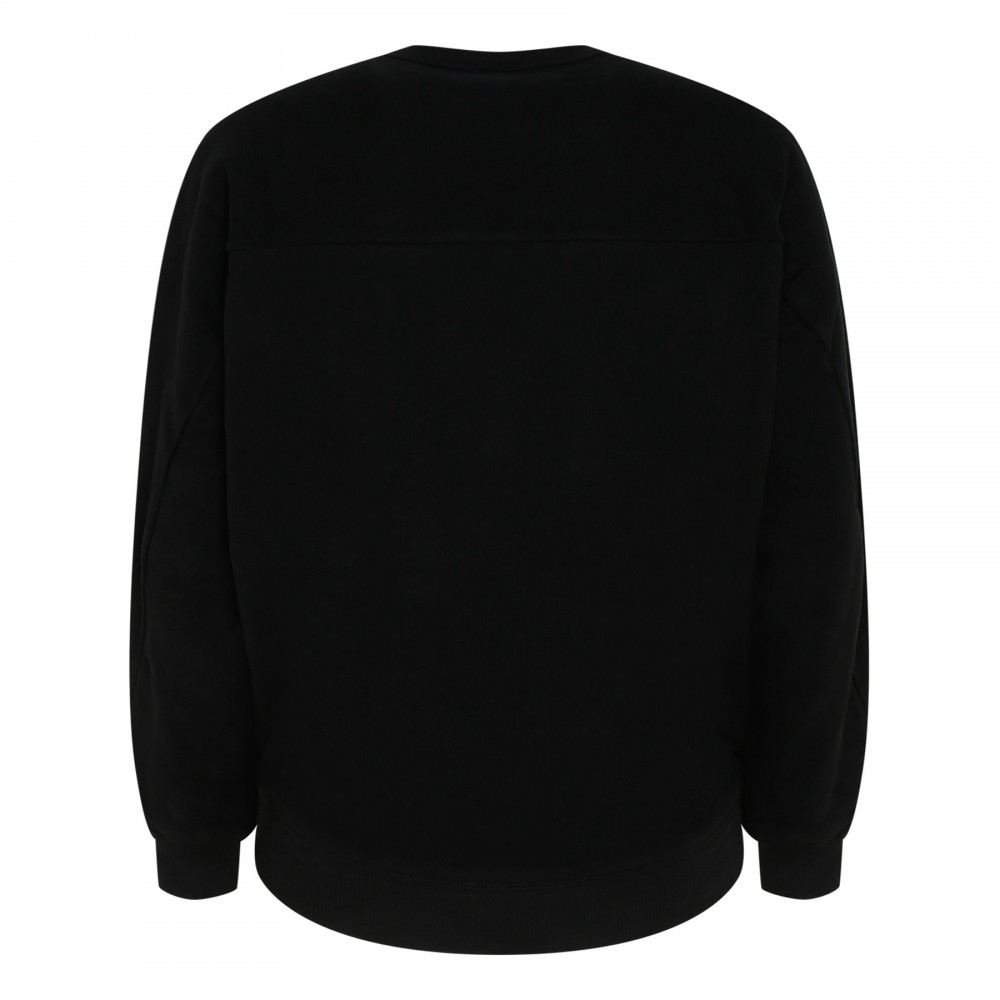 Black cotton sweatshirt