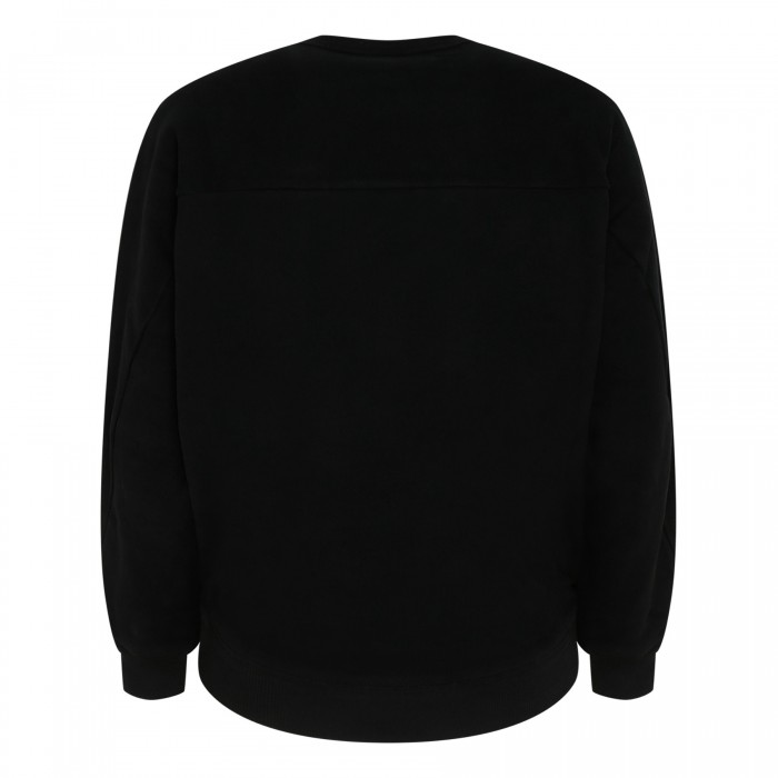 Black cotton sweatshirt