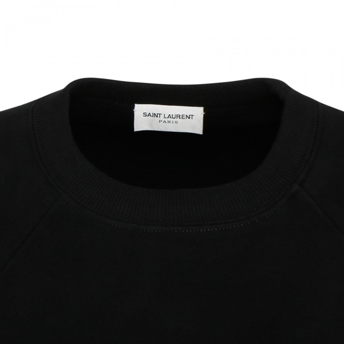 Black cotton sweatshirt
