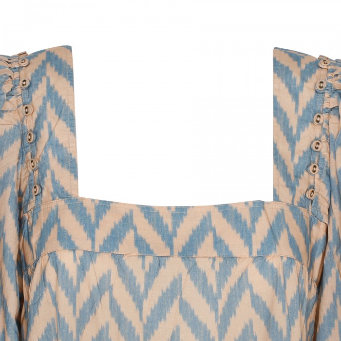 Georgina herringbone artwork dress