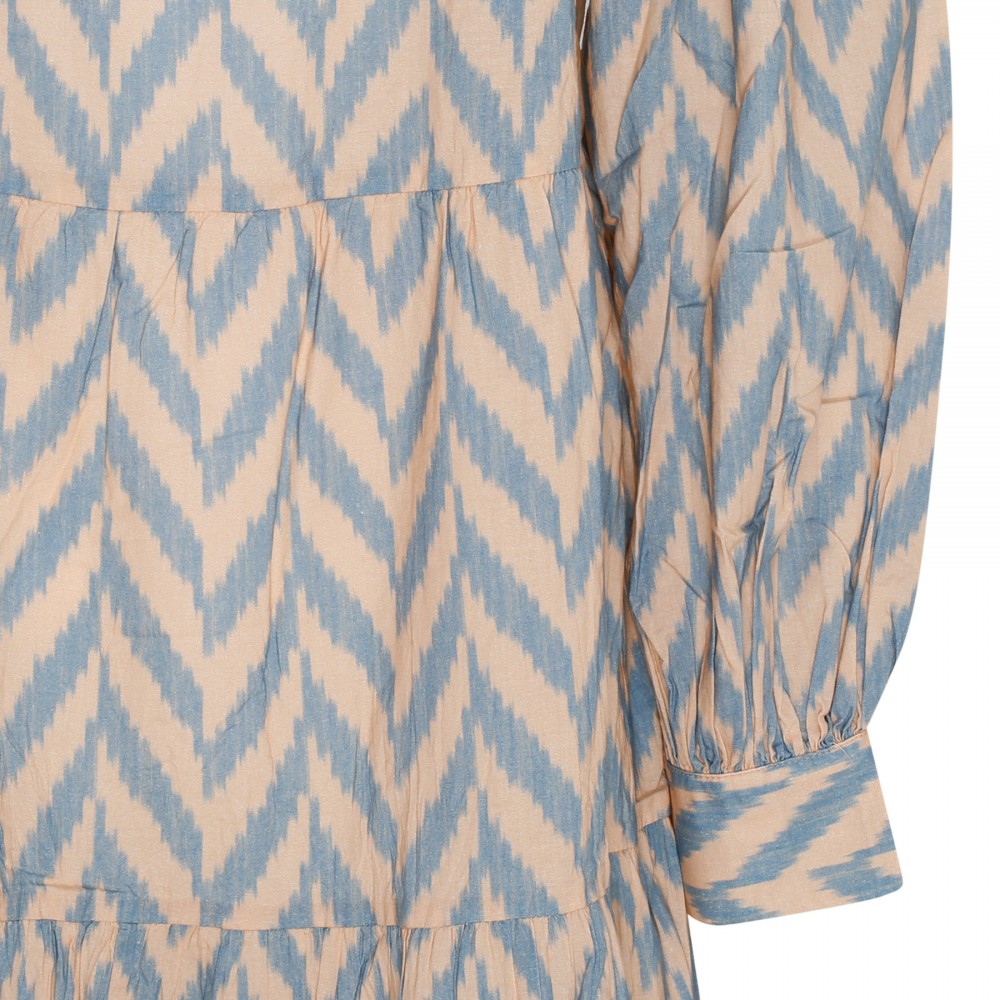 Georgina herringbone artwork dress