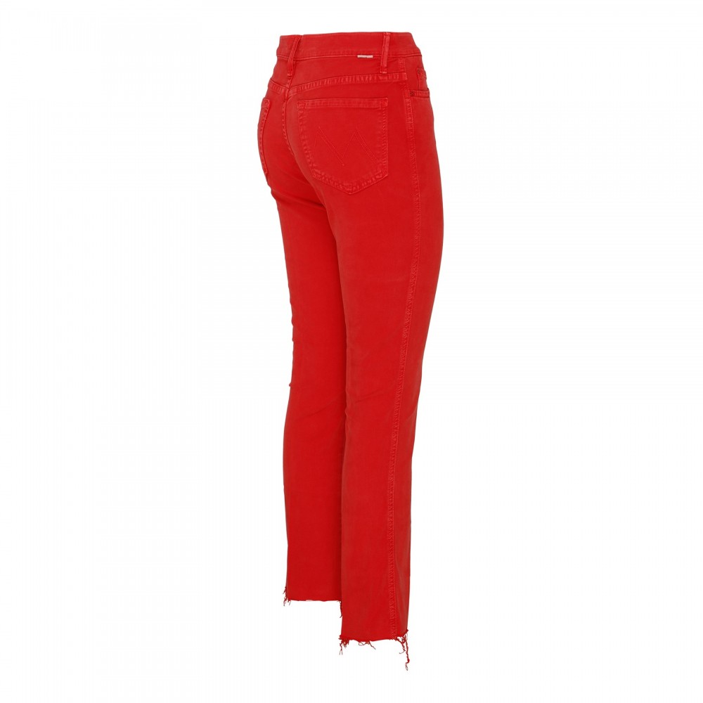 High Waisted Rascal ankle fray jeans