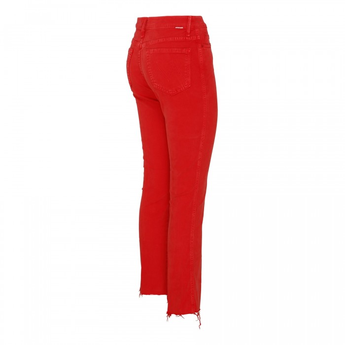 High Waisted Rascal ankle fray jeans
