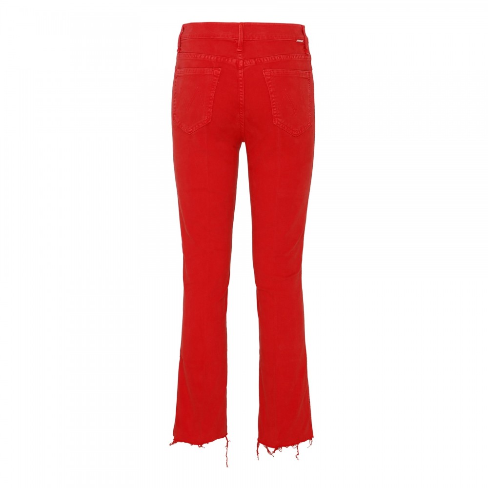 High Waisted Rascal ankle fray jeans